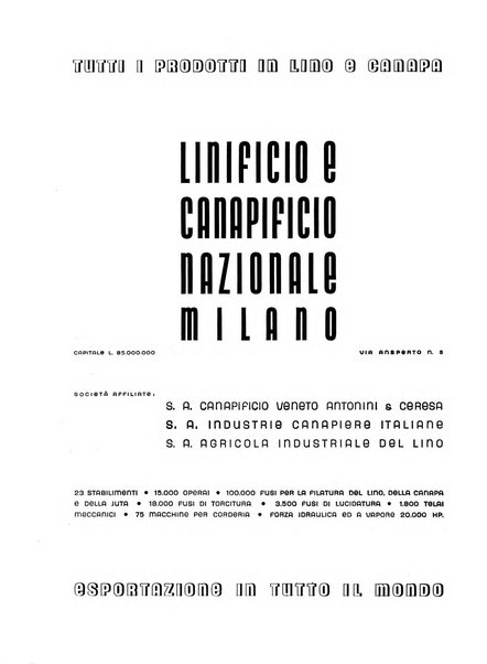 Vita tessile organo ufficiale della Federazione nazionale fascista delle industrie tessili varie del cappello