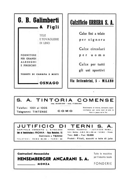 Vita tessile organo ufficiale della Federazione nazionale fascista delle industrie tessili varie del cappello