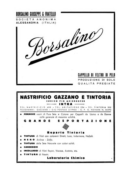 Vita tessile organo ufficiale della Federazione nazionale fascista delle industrie tessili varie del cappello