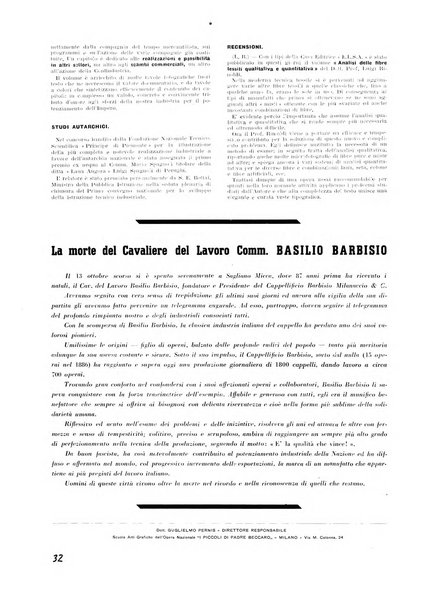 Vita tessile organo ufficiale della Federazione nazionale fascista delle industrie tessili varie del cappello