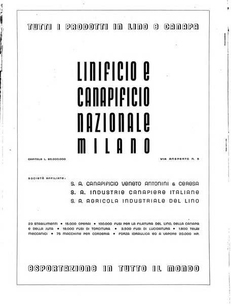 Vita tessile organo ufficiale della Federazione nazionale fascista delle industrie tessili varie del cappello