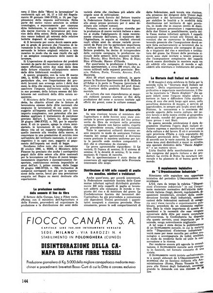 Vita tessile organo ufficiale della Federazione nazionale fascista delle industrie tessili varie del cappello