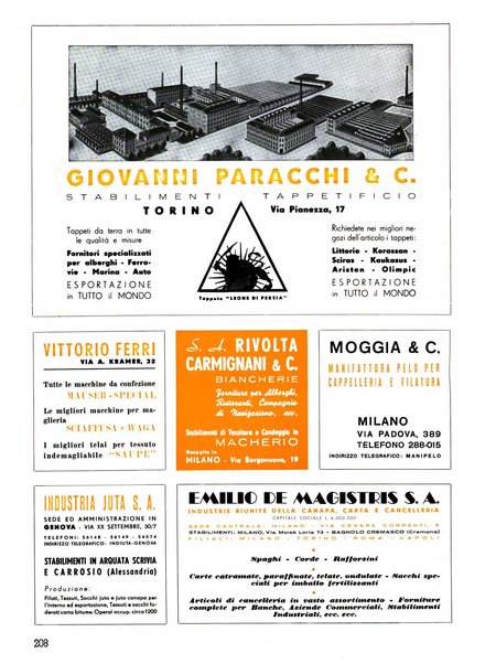 Vita tessile organo ufficiale della Federazione nazionale fascista delle industrie tessili varie del cappello