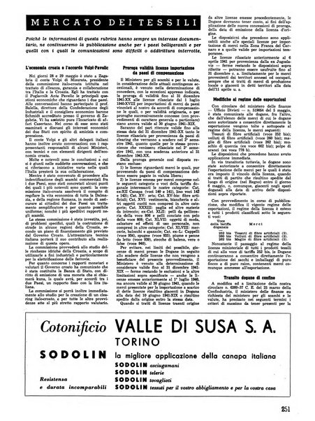 Vita tessile organo ufficiale della Federazione nazionale fascista delle industrie tessili varie del cappello