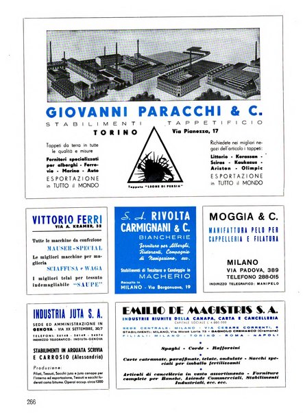 Vita tessile organo ufficiale della Federazione nazionale fascista delle industrie tessili varie del cappello