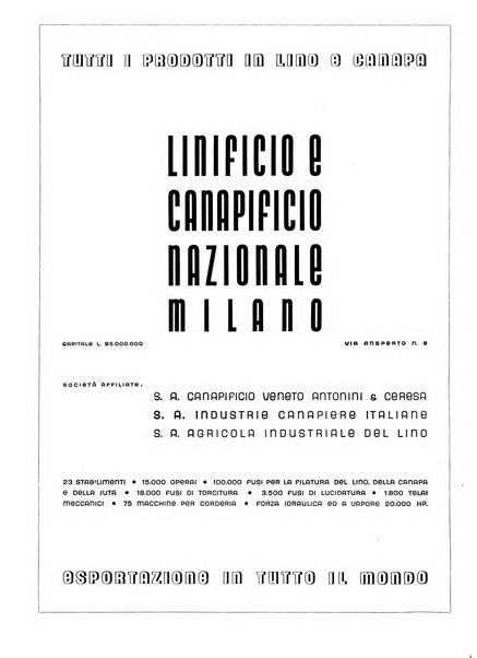 Vita tessile organo ufficiale della Federazione nazionale fascista delle industrie tessili varie del cappello