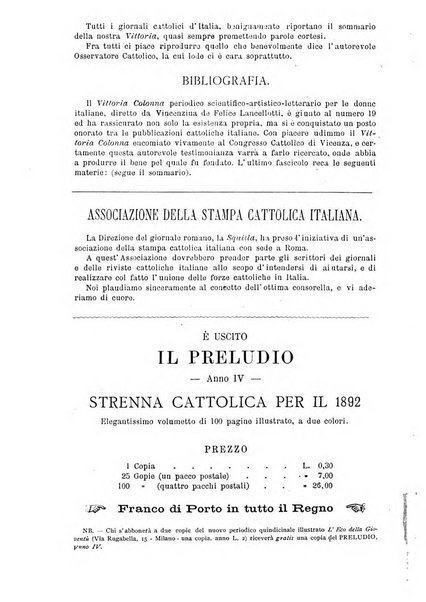 Vittoria Colonna periodico scientifico, artistico, letterario per le donne italiane