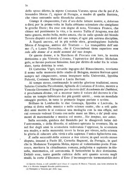 Vittoria Colonna periodico scientifico, artistico, letterario per le donne italiane