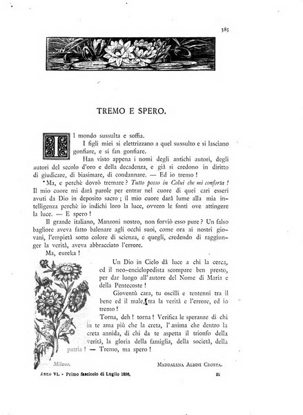 Vittoria Colonna periodico scientifico, artistico, letterario per le donne italiane