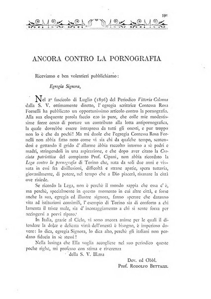 Vittoria Colonna periodico scientifico, artistico, letterario per le donne italiane