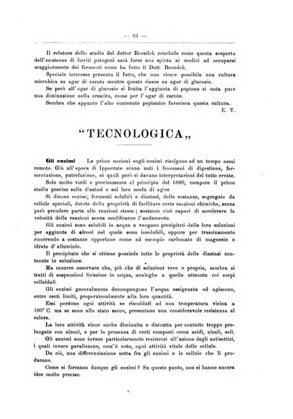 Zymologica e chimica dei colloidi e degli zuccheri