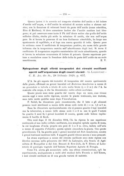 Zymologica e chimica dei colloidi e degli zuccheri