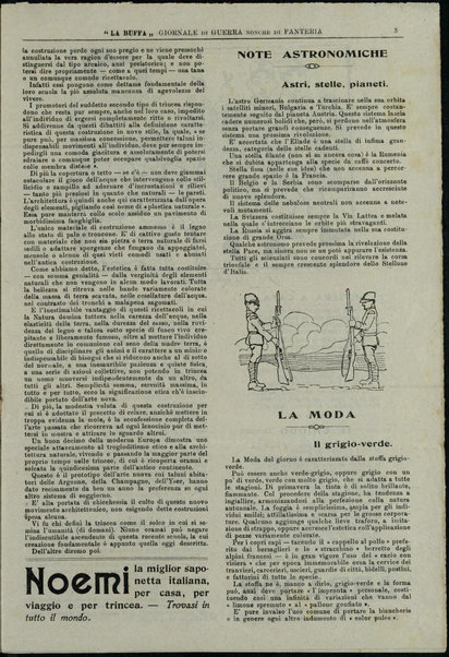 La buffa : giornale di guerra nonchè di fanteria : dalla trincea