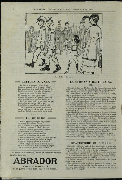 La buffa : giornale di guerra nonchè di fanteria : dalla trincea
