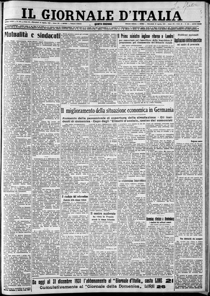 Il giornale d'Italia