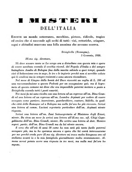 L'italiano rivista settimanale della gente fascista