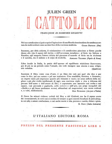 L'italiano rivista settimanale della gente fascista