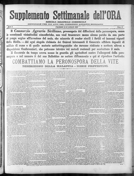 L'ora : corriere politico, quotidiano della Sicilia