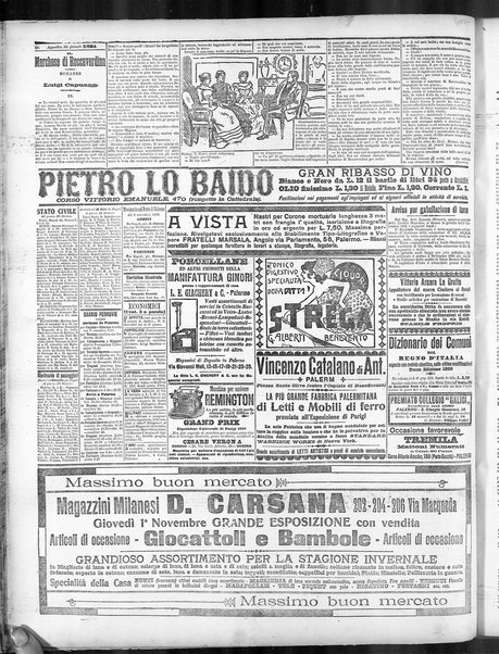 L'ora : corriere politico, quotidiano della Sicilia