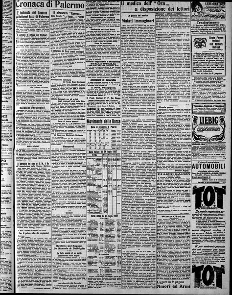 L'ora : corriere politico, quotidiano della Sicilia