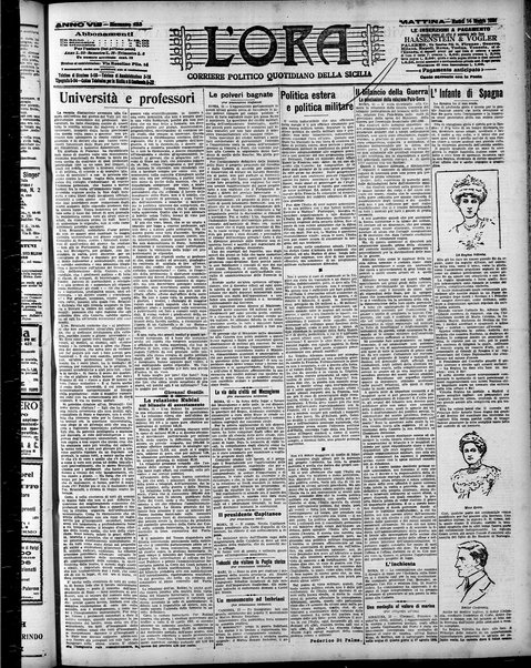 L'ora : corriere politico, quotidiano della Sicilia