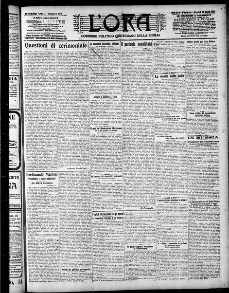 L'ora : corriere politico, quotidiano della Sicilia