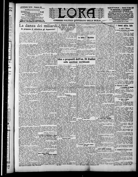 L'ora : corriere politico, quotidiano della Sicilia