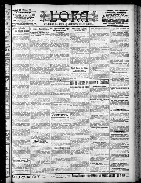 L'ora : corriere politico, quotidiano della Sicilia