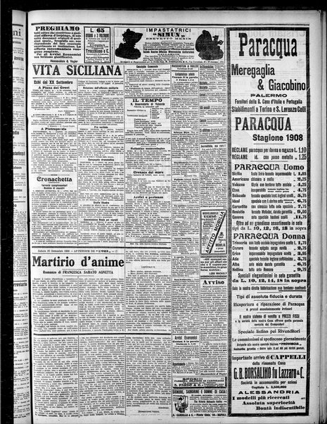 L'ora : corriere politico, quotidiano della Sicilia