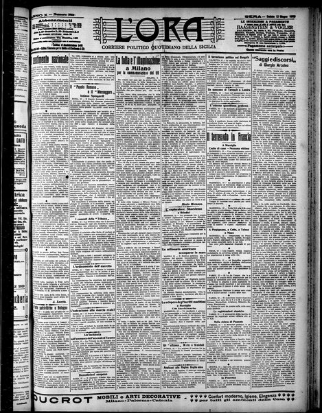 L'ora : corriere politico, quotidiano della Sicilia