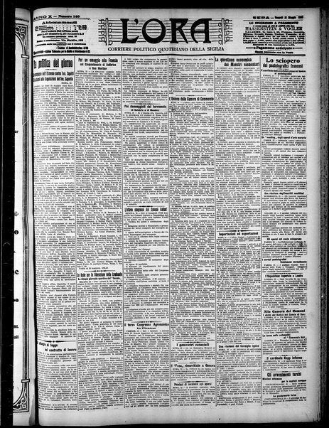 L'ora : corriere politico, quotidiano della Sicilia
