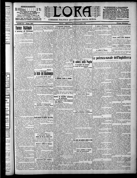 L'ora : corriere politico, quotidiano della Sicilia