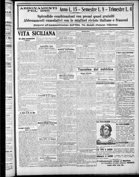 L'ora : corriere politico, quotidiano della Sicilia