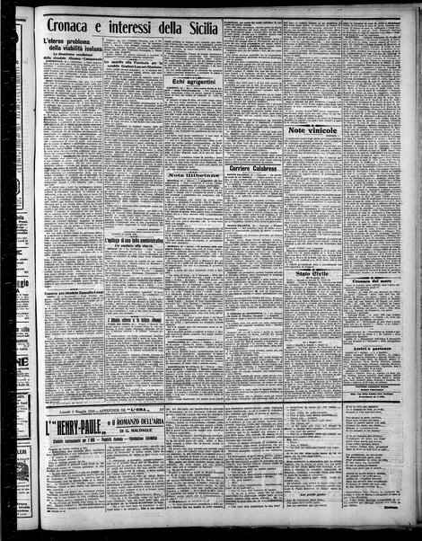 L'ora : corriere politico, quotidiano della Sicilia