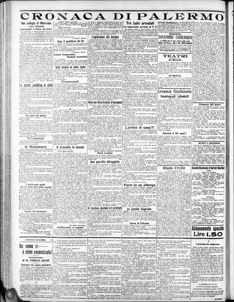 L'ora : corriere politico, quotidiano della Sicilia