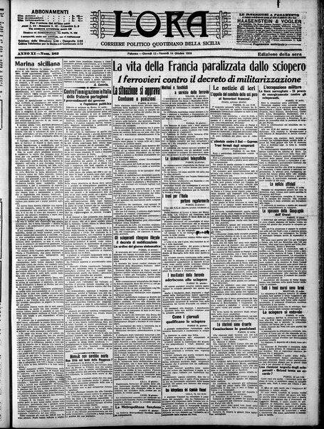 L'ora : corriere politico, quotidiano della Sicilia