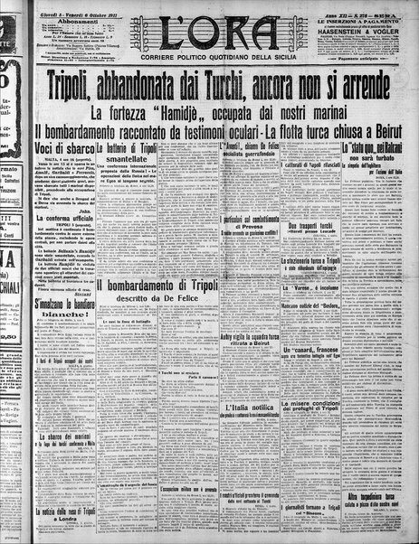 L'ora : corriere politico, quotidiano della Sicilia