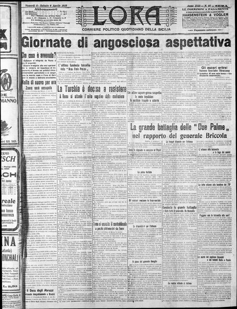 L'ora : corriere politico, quotidiano della Sicilia