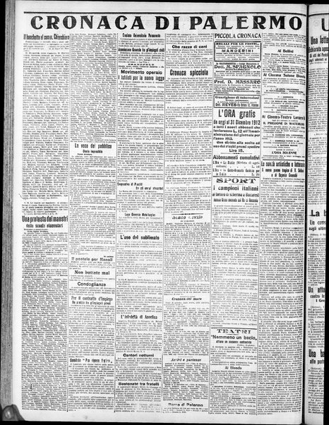 L'ora : corriere politico, quotidiano della Sicilia