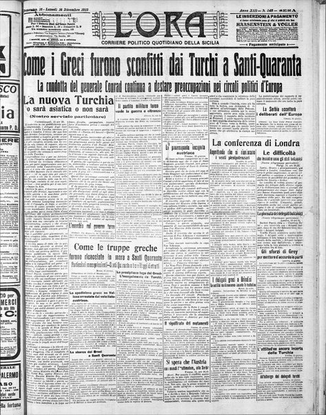 L'ora : corriere politico, quotidiano della Sicilia