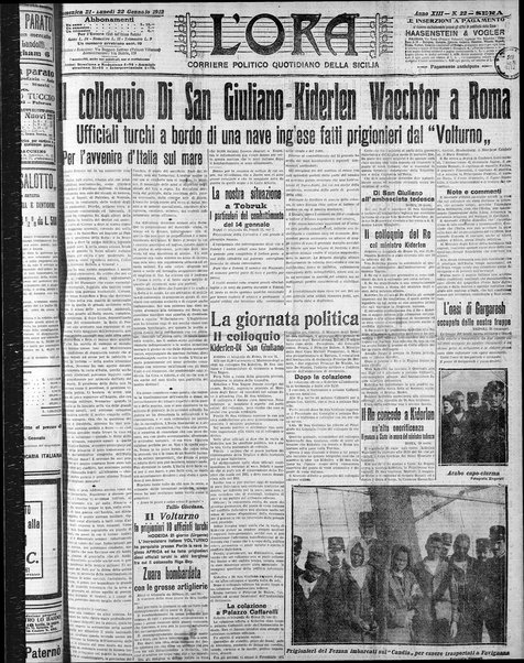 L'ora : corriere politico, quotidiano della Sicilia