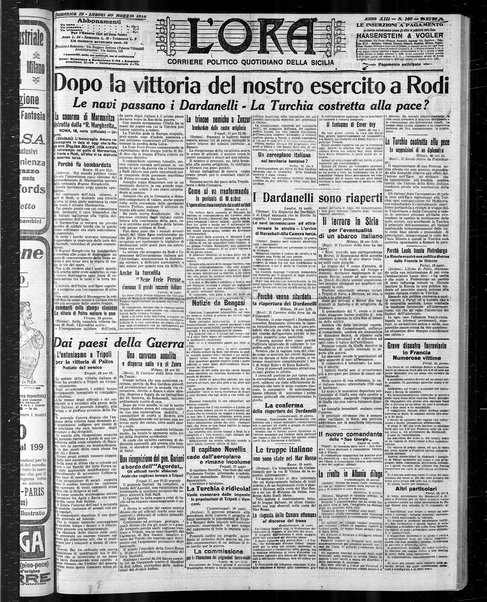 L'ora : corriere politico, quotidiano della Sicilia