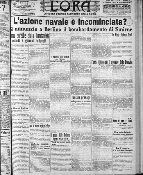 L'ora : corriere politico, quotidiano della Sicilia