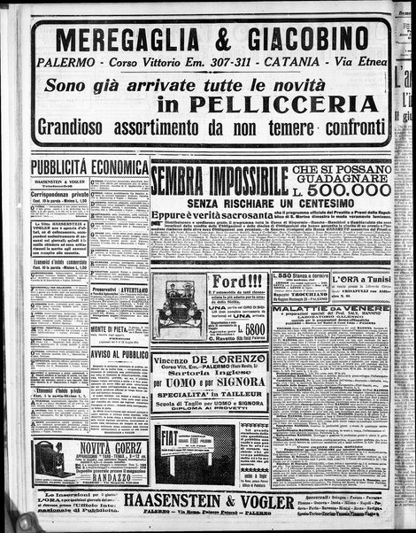 L'ora : corriere politico, quotidiano della Sicilia