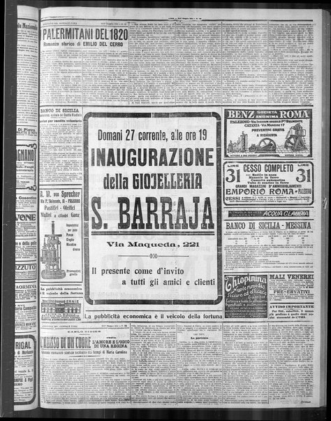 L'ora : corriere politico, quotidiano della Sicilia