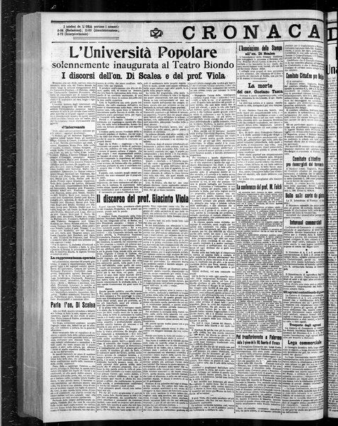 L'ora : corriere politico, quotidiano della Sicilia