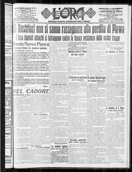 L'ora : corriere politico, quotidiano della Sicilia