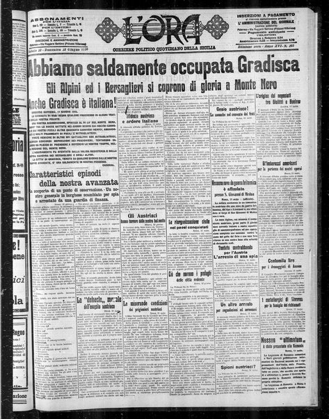 L'ora : corriere politico, quotidiano della Sicilia