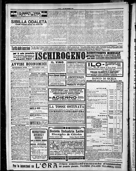 L'ora : corriere politico, quotidiano della Sicilia