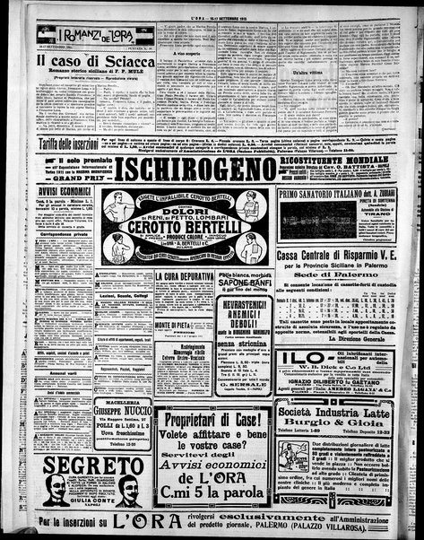 L'ora : corriere politico, quotidiano della Sicilia